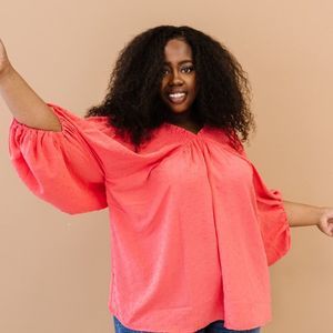 ✨New! 💕 ODDI Citrus Lover Swiss Dot Blouse Regular and Plus Size NWT Spring